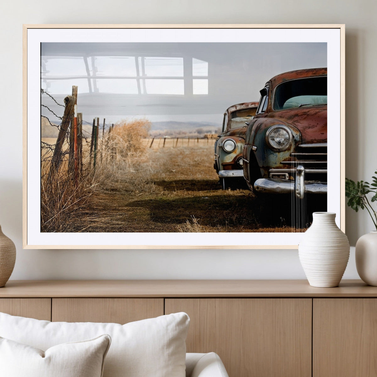Classic Cars Vintage Wall Art Canvas Print