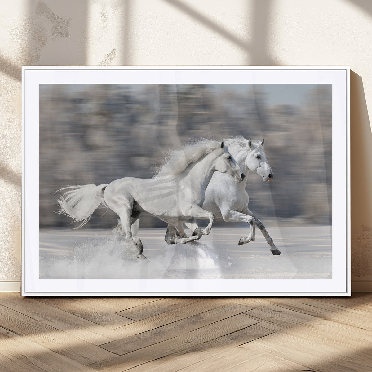 The White Horses Wall Art, Framed White Horses Wall Art