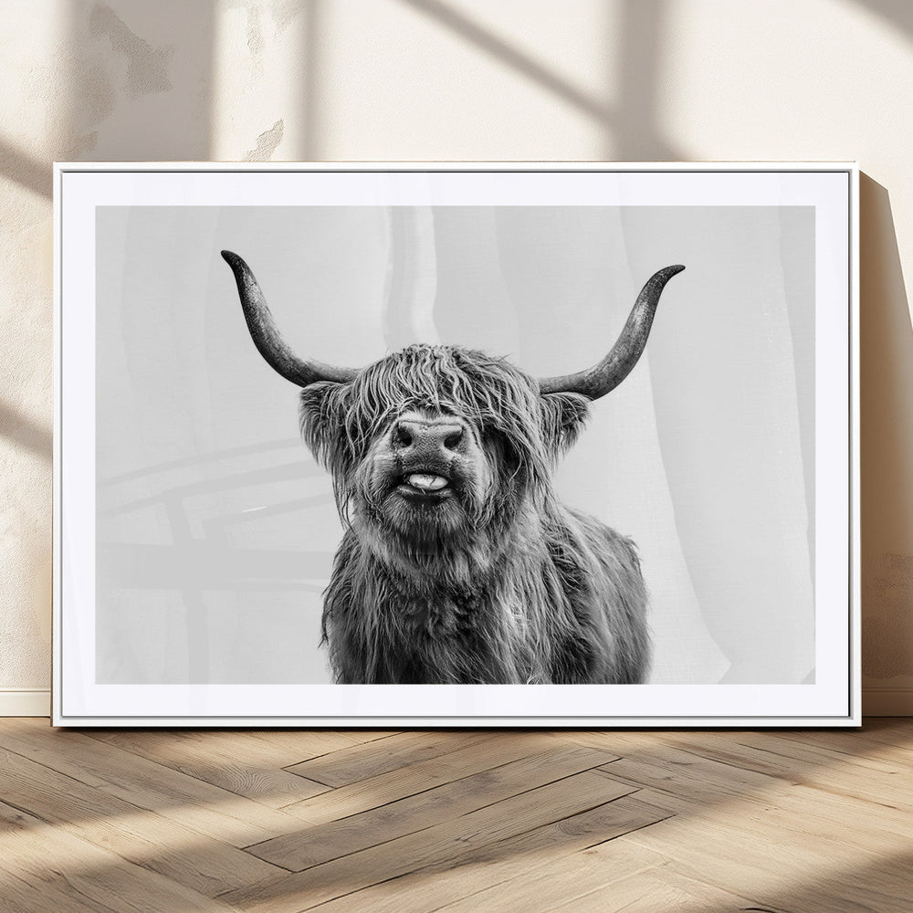 Fanny Scottish Highland Cow Cattle Art Print Farmhouse Wall