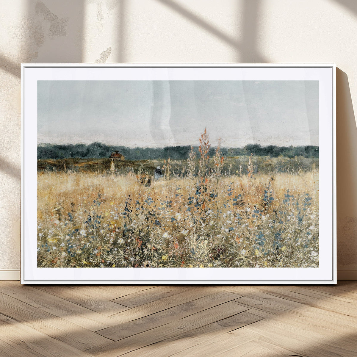 Wildflower Field Wall Art Canvas | Nature-Inspired Landscape