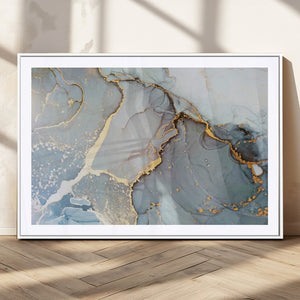 Large Abstract Marble Wall Art Canvas Print for Living Room