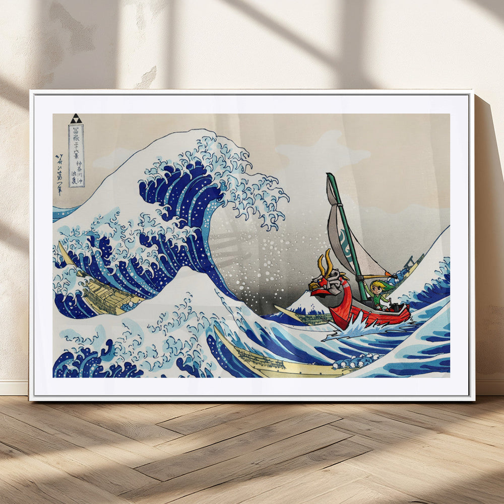 Katsushika Hokusai Kanagawa Giant Wave Wall Art Canvas Print