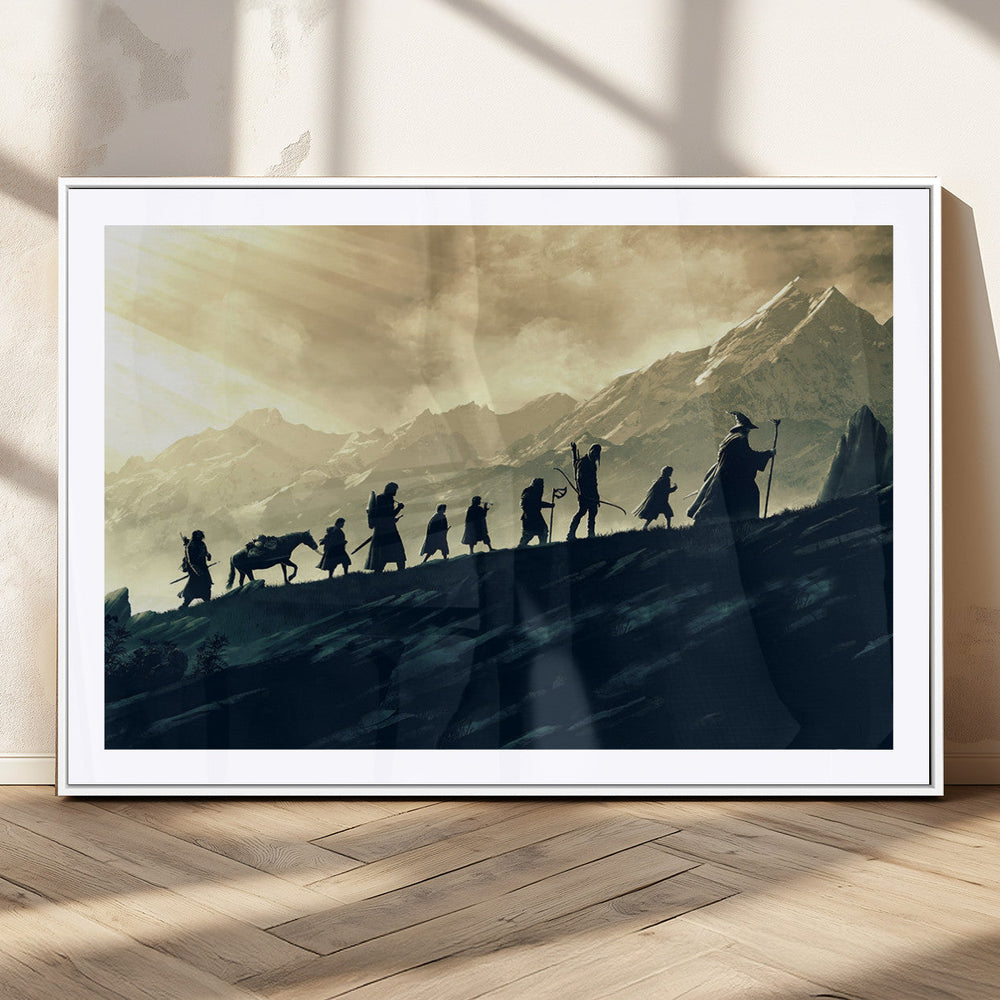 Fellowship Journey Wall Art – Fantasy Adventure Canvas Print