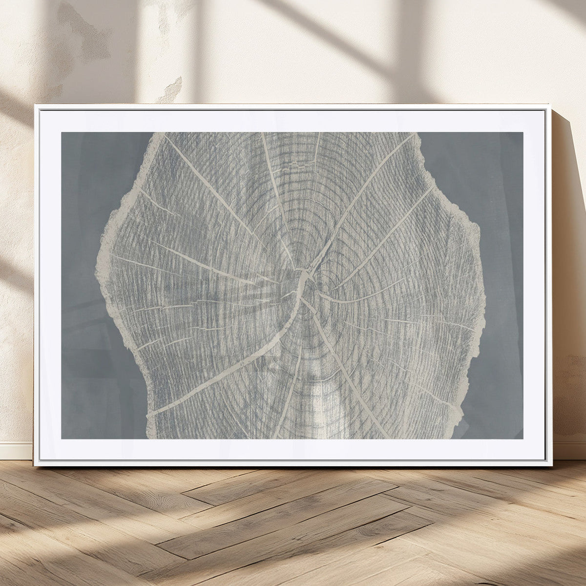 Abstract Tree Ring Wall Art Canvas Print – Nature-Inspired,