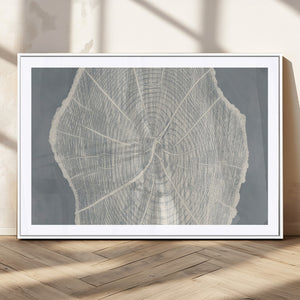 Abstract Tree Ring Wall Art Canvas Print – Nature-Inspired,