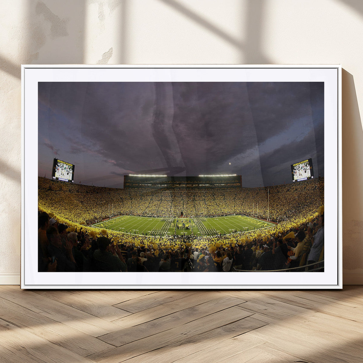 Michigan Wolverines Print - Michigan Stadium Wall Art Canvas