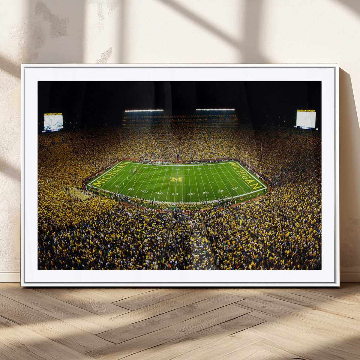 Stadium in Michigan Wall Art Canvas Print, Framed American