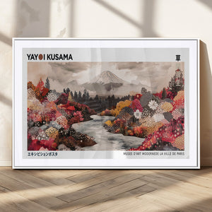 Yayoi Kusama Wall Art Canvas Print – Framed Large Abstract