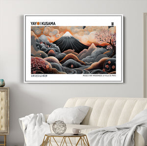 Yayoi Kusama Wall Art Canvas Print – Framed Japanese Dot Art