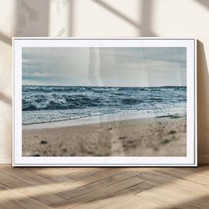 Ocean Wall Art Canvas Print – Framed Moody Seascape Coastal