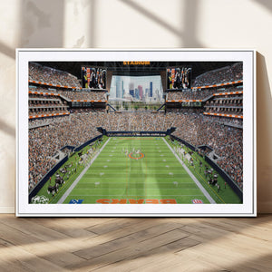 Chicago Bears Soldiers Field Wall Art Canvas Print – Framed