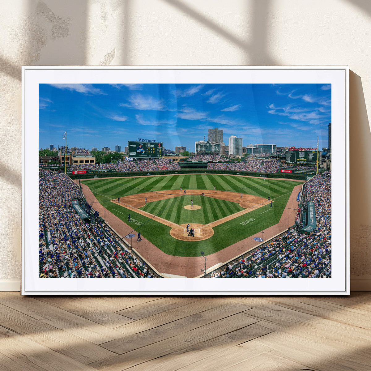 Wrigley Field Baseball Stadium Canvas Wall Art – Packed