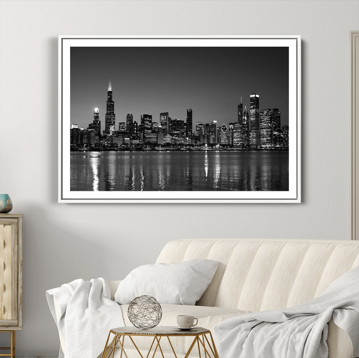 Chicago Wall Art Canvas Print