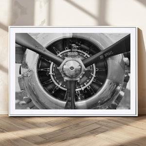 Vintage Airplane Wall Art Canvas Print