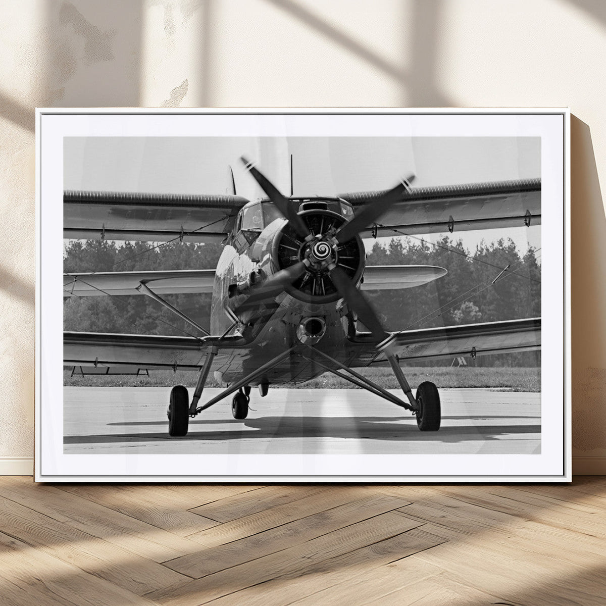Wall Art Old War Plane Canvas Print