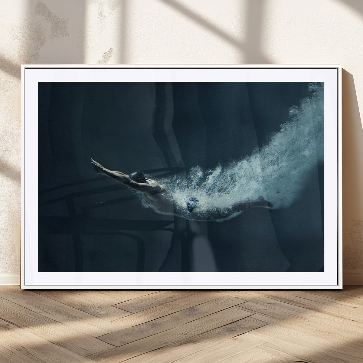 Swimmer Wall Art Canvas Print