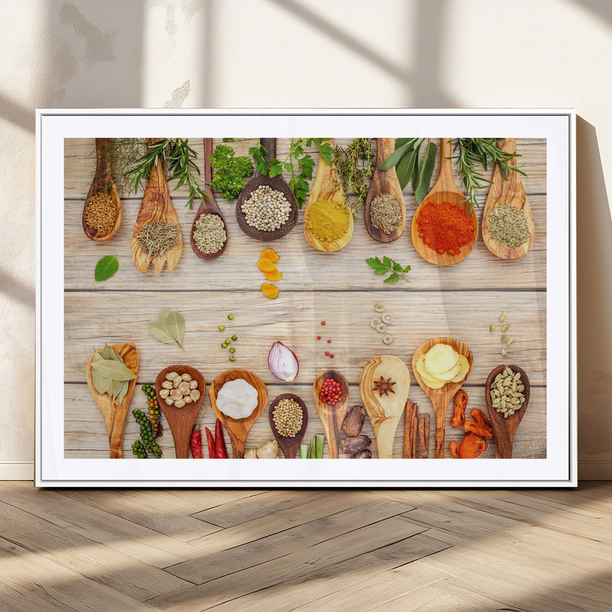 Kitchen Spice on the Table Wall Art, Kitchen Spice Wall Art