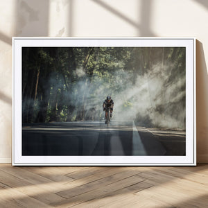 Cycling Road Bike in the Morning, Cycling Road Bike Canvas