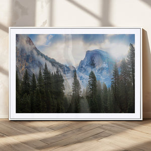 Half Dome Yosemite Calinia Wall Art Canvas Print El Capitan