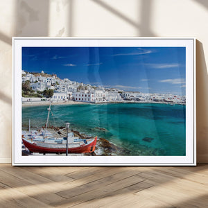 Santorini Wall Art Canvas Print
