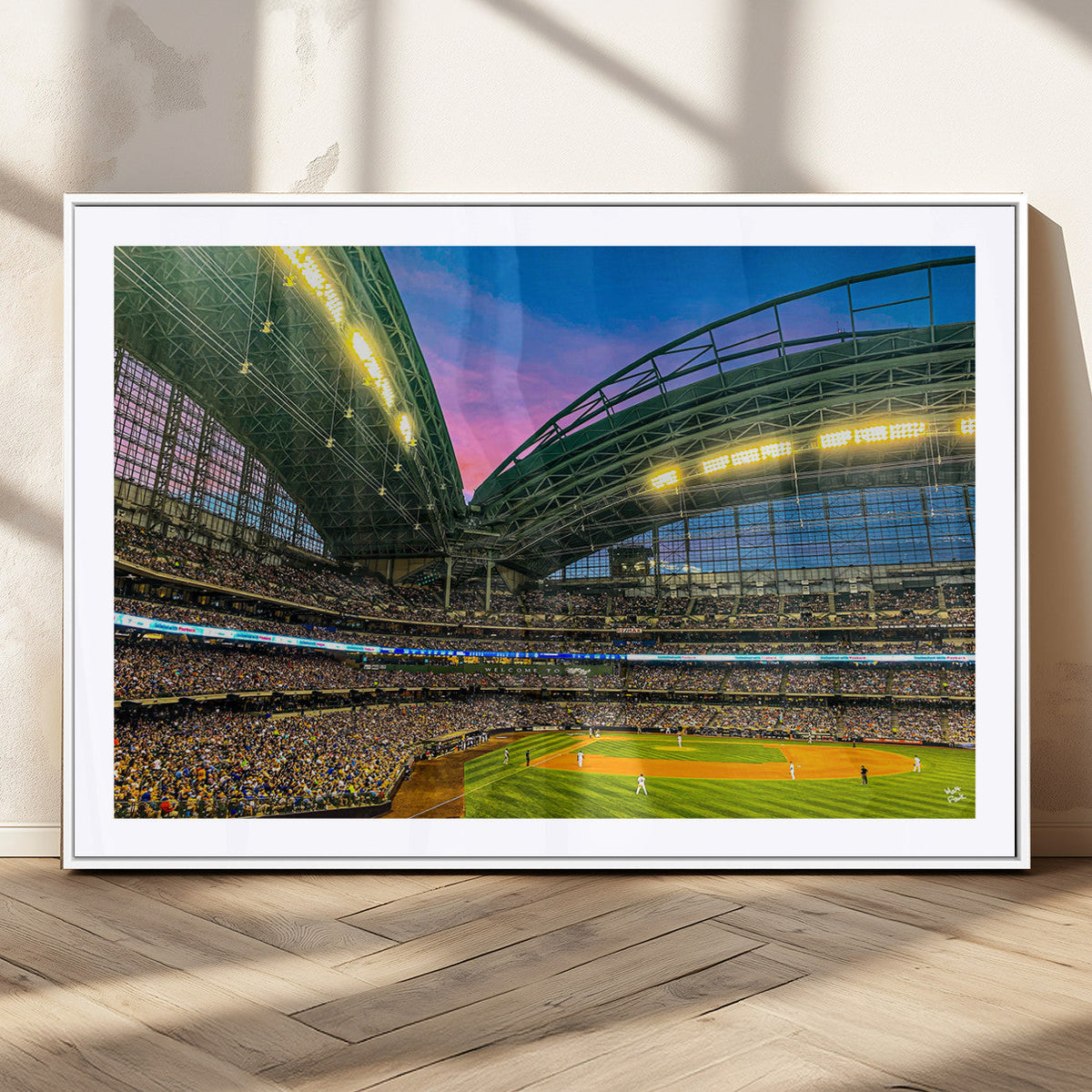 Milwaukee Brewers Baseball Team Print Canvas- American