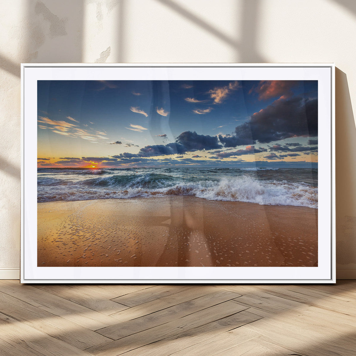 Beach Canvas Wall Art - Coastal Seascape Print for Living
