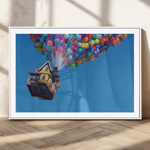 Carl Fredricksen, Up Movie Wall Art, Balloons Wall Art, Air