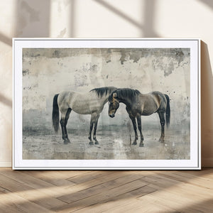 Chines Style Majestic Horses Wall Art | Ready to Hang and