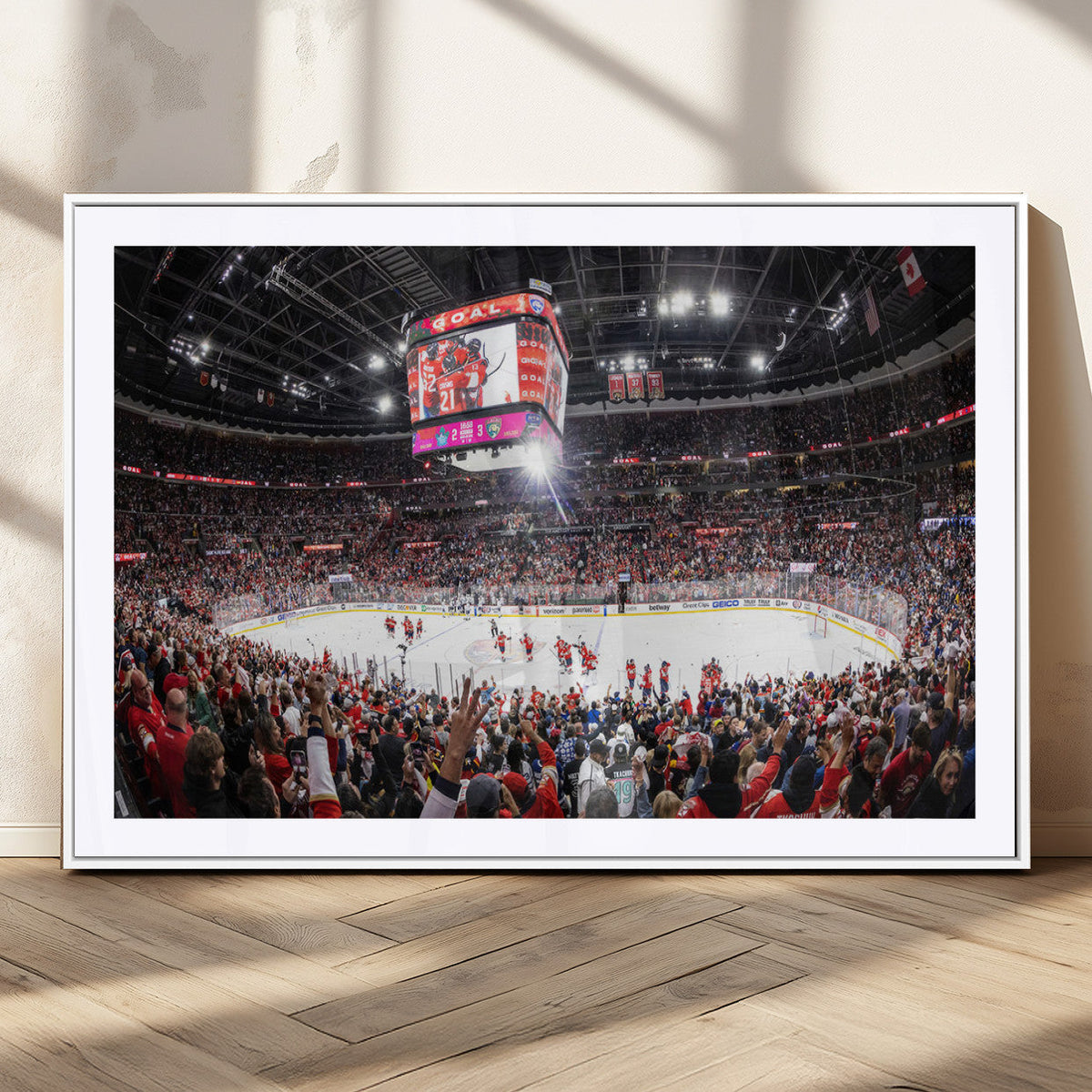 Amerant Bank Arena Wall Art Canvas Print - Basketball Arena