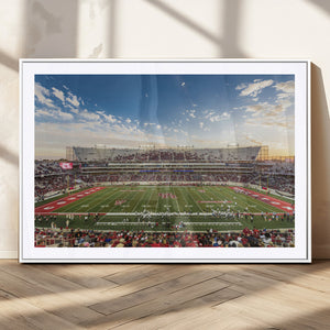 Framed Houston Cougars Football Team Print - Houston TDECU