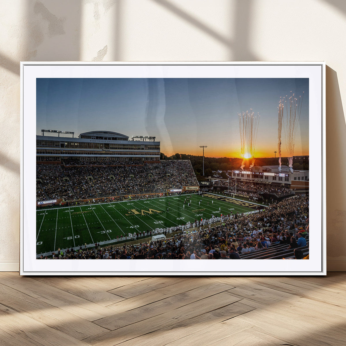 Demon Deacons Football Team Print Canvas- Winston-Salem
