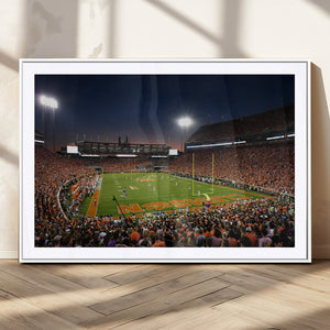 Clemson University Tigers Art Print, Football Team Print -