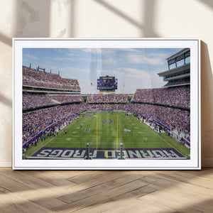 TCU Horned Frogs Football Team Print - Fort Worth Amon G.