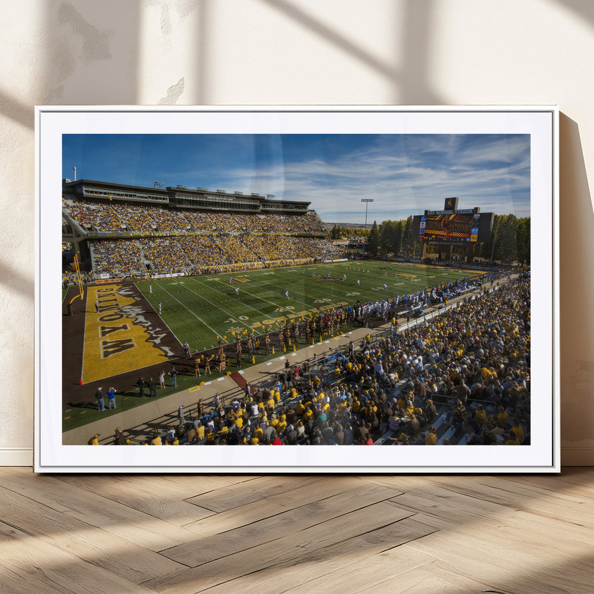 University of Wyoming Cowboys Football Team Print - Laramie