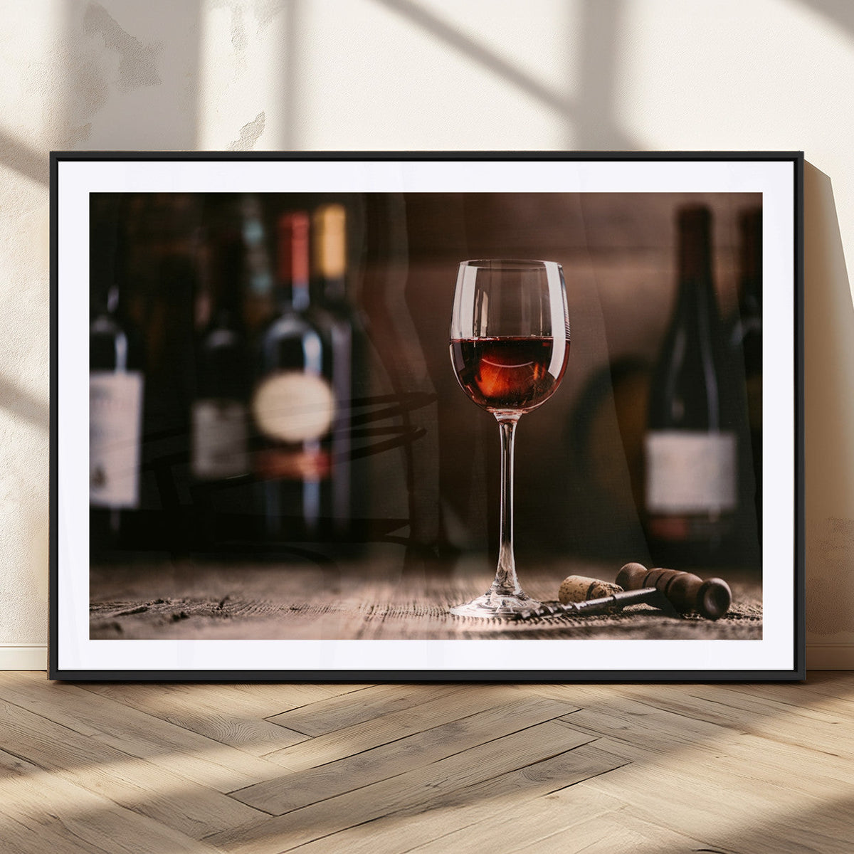 Red Wine and Bottle Canvas Print