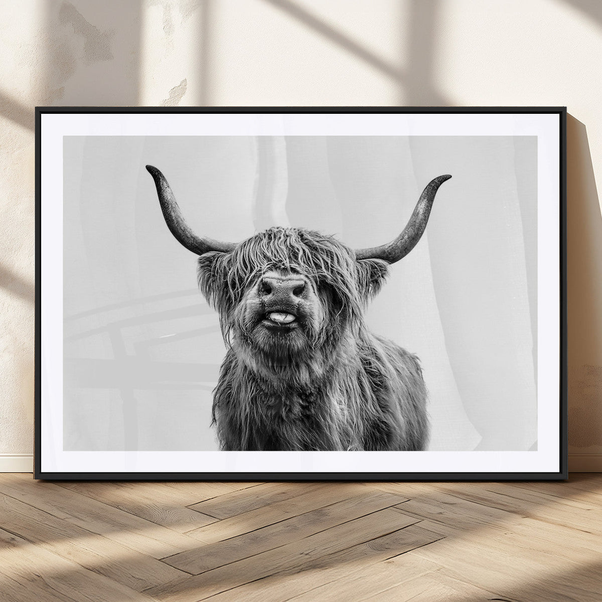 Fanny Scottish Highland Cow Cattle Art Print Farmhouse Wall
