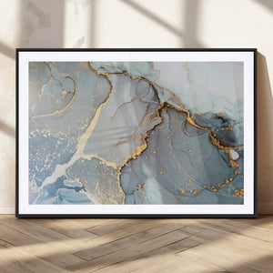 Large Abstract Marble Wall Art Canvas Print for Living Room