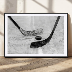 Winter Ice Hockey Sport Canvas Wall Art Print - Hockey Wall