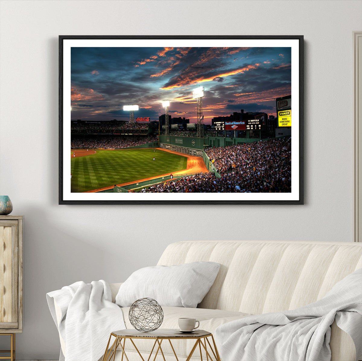 Fenway Park Wall Art Canvas Print | Large Baseball Stadium