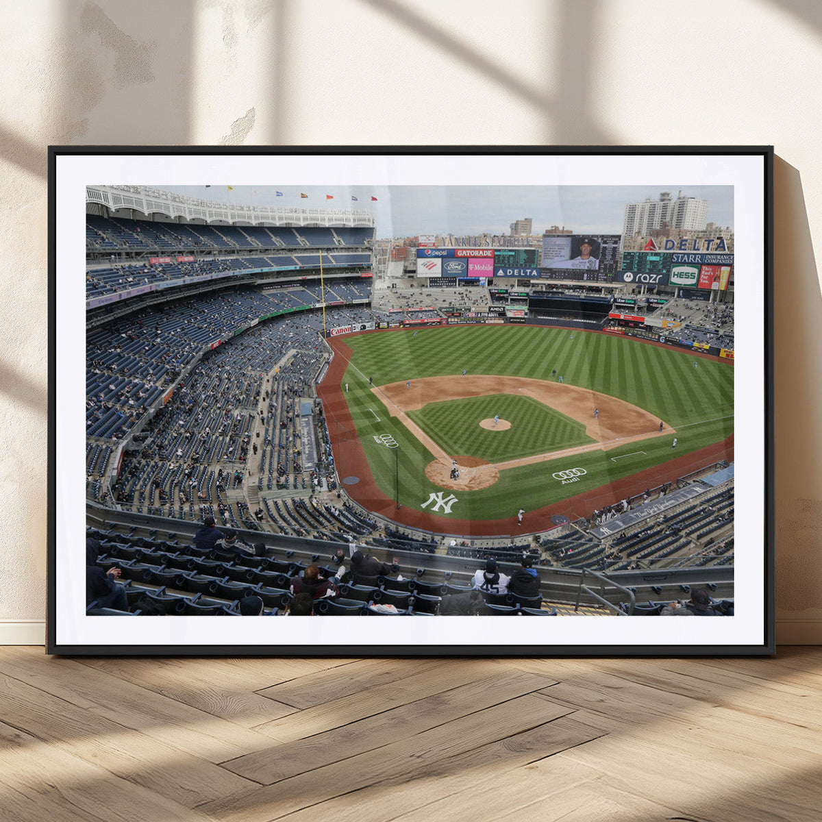 New York Yankees Baseball Team Print - Yankee Stadium Wall