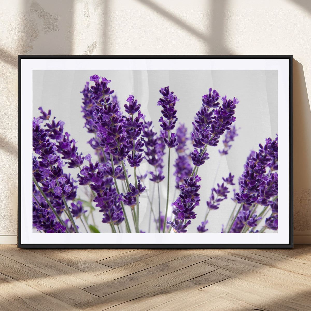 Lavender Flower Wall Art Canvas Print
