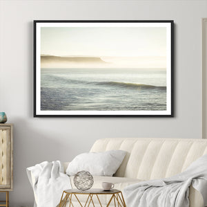 Coastal Cliffs Wall Art Canvas Print – Misty Ocean Seascape