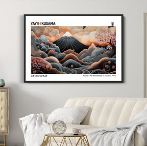 Yayoi Kusama Wall Art Canvas Print – Framed Japanese Dot Art