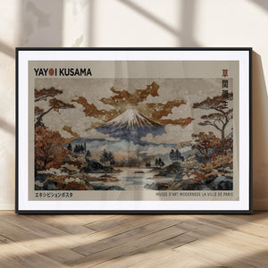 Yayoi Kusama Wall Art Canvas Print – Framed Modern Japanese
