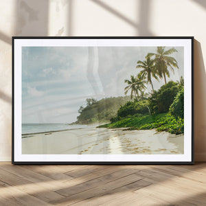 Relaxing Beach Wall Art Canvas Print – Framed Ocean View Art