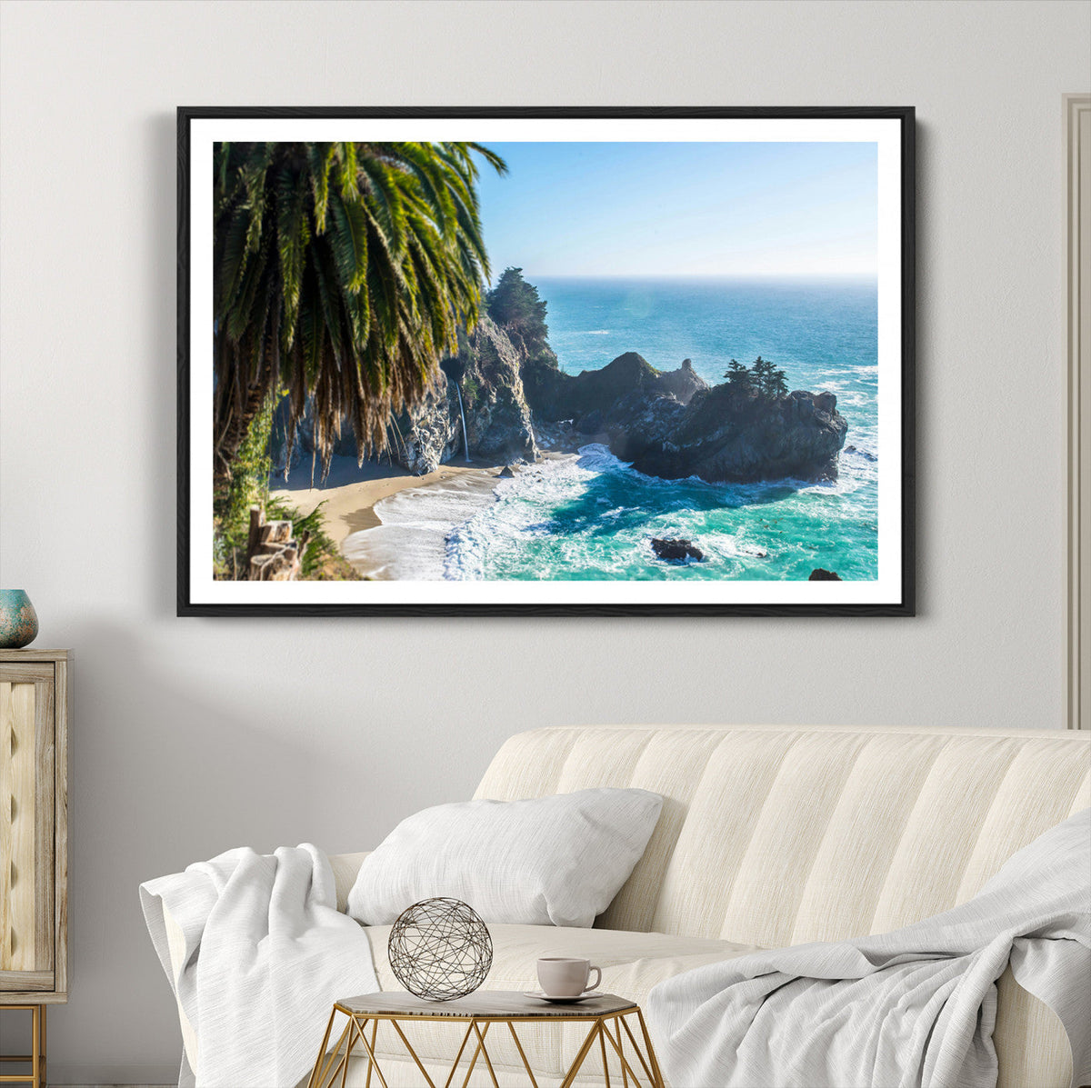 Big Sur Wall Art Canvas Print – Framed California Coastline