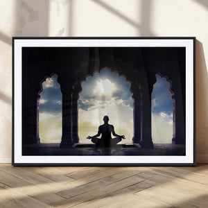 Women and Yoga Wall Art Canvas Print