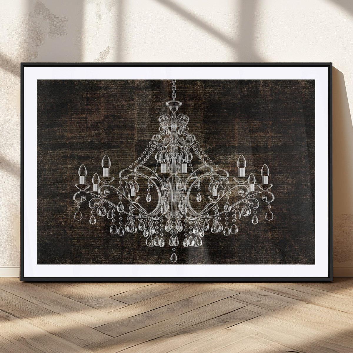 Rustic Chandelier Canvas Print