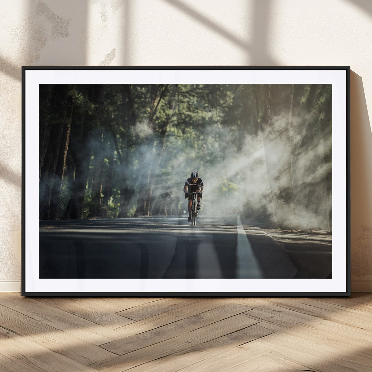 Cycling Road Bike in the Morning, Cycling Road Bike Canvas
