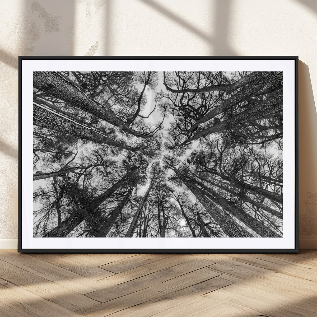 Trees Contemporary Art Canvas Print